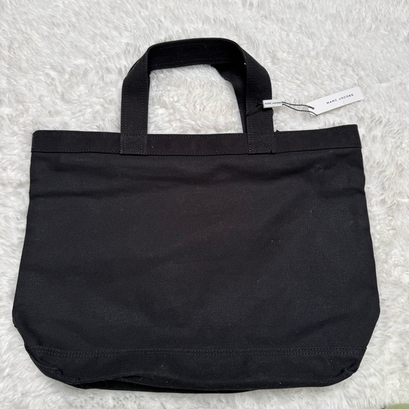 Marc Jacobs Black Tote Bag with Pink Logo - Picture 13 of 14